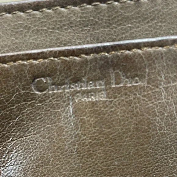 Vintage Dior Brown Leather Wallet with Dior Signature Logo - Picture 10 of 10